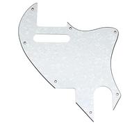 Musiclily Pro 7 Fori Battipenna per Chitarra Elettrica tipo Fender F-Hole Hybrid Tele, 4 Strati Bianco Perlato