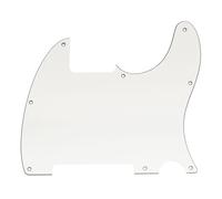 Musiclily Pro 8 Fori Battipenna per Chitarra Elettrica Squier Sonic Esquire H, 3 strati Bianco