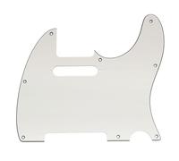 Musiclily Pro 8 Fori Battipenna per Chitarra Elettrica Squier Sonic Tele SS, 3 strati Bianco