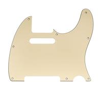 Musiclily Pro 8 Fori Battipenna per Chitarra Elettrica Squier Sonic Tele SS, 3 strati Crema