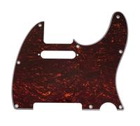 Musiclily Pro 8 Fori Battipenna per Chitarra Elettrica Squier Sonic Tele SS, 4 strati Red Tortoise