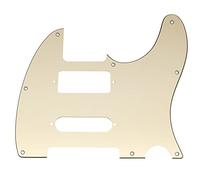 Musiclily Pro 8 Fori Battipenna per chitarra elettrica tipo Tele Brent Mason, Crema 3 strati
