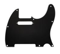 Musiclily Pro 8 Fori Battipenna SS Pickguard 3 strati Nero | per Chitarra Elettrica Squier Sonic Tele