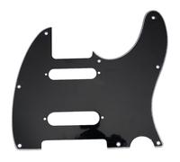 Musiclily Pro 8 Fori SS Tele Battipenna per Chitarra Elettrica USA/Mexico Fender Deluxe Nashville Telecaster, 3 Strati Nero