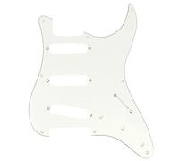 Musiclily Pro 8 Fori Strat Battipenna Pickguard per Chitarra JPN Fender Japan 57 Stile Vintage Stratocaster, 3 strati Pergamena