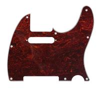Musiclily Pro 8 Fori TL Battipenna Chitarra Pickguard 4 strati Red Tortoise