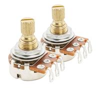 Musiclily Pro A500K Mini Potenziometro Ottone Metrico Split Short Shaft 6,5mm Audio Taper Pot per Chitarra Elettrica ST Tele PB JB Basso(Set di 2)
