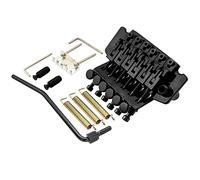 Musiclily Pro BL001 54mm Ponte Tremolo Double Locking con Blocco Ottone Solido 34mm per Chitarra Elettrica tipo FR, Nero