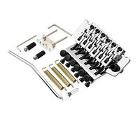 Musiclily Pro BL001 54mm Ponte Tremolo Double Locking con Blocco Ottone Solido 34mm per Chitarra Elettrica tipo FR, Cromato
