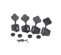 Musiclily Pro Black 2R2L Open Gear Bass Machine Heads Tuning Pegs Keys Tuners
