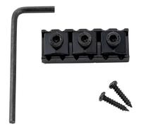 Musiclily Pro 43mm Capostasto Bloccacorde in Acciaio R3 Locking Nut per Chitarra Elettrica Ponte Tremolo Floyd Rose, Nero