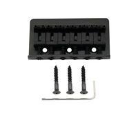 Musiclily Pro 54mm Ponte Fisso Hardtail in Acciaio Sellette Vintage per Chitarra Elettrica Import Strat Tele, Nero