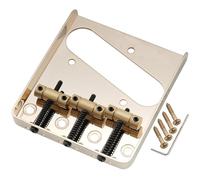 Musiclily Pro BT008 54mm Vintage Ponte TL 3 Sellette Barrel Ottone Dorato