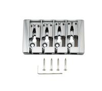 Musiclily Pro Chrome 19mm Pre-Radiused Hard Zinc 4 String Electric Bass Bridge