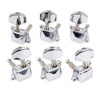 Musiclily Pro Chrome 3L3R Semi Closed Electric Guitar Machine Heads Tuning Pegs