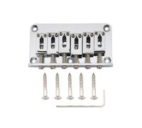 Musiclily Pro 52,5mm Moderno Ponte Fisso Hardtail per Chitarra Elettrica tipo Strat Tele, Cromato