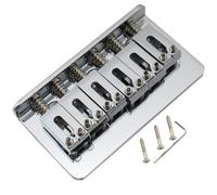 Musiclily Pro Chrome 54mm Modern Hardtail Fixed Bridge For Import Strat Guitar