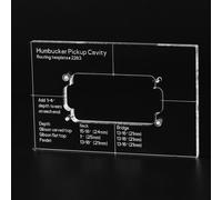 Musiclily Pro CNC Acrylic Humbucker Pickup Electric Guitar Body Routing Template