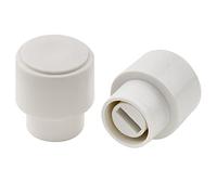 Musiclily Pro Dimensioni Pollici Pomello Copri Selettore 3 Posizioni Telecaster Barrel Switch Tips per Chitarra Elettrica USA Fender Tipo Tele, Bianco(Set di 2)