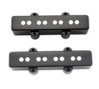 Musiclily Pro F63/R65mm Copri Pick Up Covers Jazz Bass Nero(Set di 2)