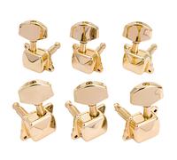 Musiclily Pro Gold 3L3R Semi Closed Electric Guitar Machine Head Tuning Pegs Set