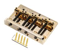 Musiclily Pro Gold 57mm 2-1/4" Heavy Base Steel Saddle 4 String Bass Bridge