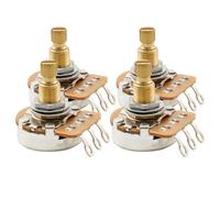 Musiclily Pro HD 4Pcs B500K Brass Metric Split Shaft Linear Taper Guitar Pots