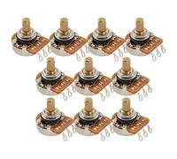 Musiclily Pro HD A1 Meg Potenziometro Ottone Solid Short Shaft 1/4" Audio Taper Pots per Chitarra Elettrica Basso(Set di 10)
