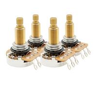 Musiclily Pro HD A1 Meg Potenziometro Ottone Split Long Shaft 19mm Audio Taper Pots per Chitarra Elettrica LP/SG/Offset Basso(Set di 4)