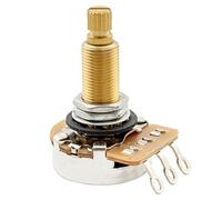 Musiclily Pro HD A1M Full Brass Metric Coarse 18-Spline Split Long Shaft Pot Audio Taper Potenziometro per Chitarra Elettrica Basso