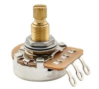 Musiclily Pro HD A25K Ottone Metrica Grosso 18 Scanalature Potenziometro Audio Split Short Shaft per Chitarra Elettrica e Basso