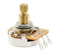 Musiclily Pro HD B250K Ottone Metrica Grosso 18 Scanalature Potenziometro Linear Split Shaft 9,5mm per Chitarra Elettrica e Basso