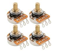 Musiclily Pro HD B250K Potenziometro Ottone Solid Short Shaft 1/4" Lineare Taper Pots per Chitarra Elettrica Basso(Set di 4)