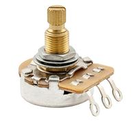 Musiclily Pro HD B25K Ottone Metrica Grosso 18 Scanalature Potenziometro Linear Split Short Shaft per Chitarra Elettrica e Basso