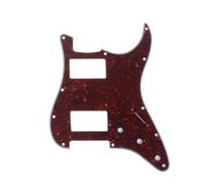 Musiclily Pro 11 Fori HH Battipenna Strat 2 Humbucker Pickguard per Chitarra Elettrica Fender American/Mexican Standard Stratocaster Stile Moderno,4 strati Vintage Tortoise
