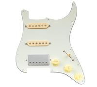 Musiclily Pro HSS Battipenna Precablato Pre-Wired Loaded Pickguard con Artec Alnico 5 Pickups per Chitarra Elettrica tipo Strato, 3 strati Aged White