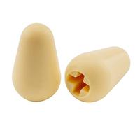 Musiclily Pro Inch Size Thread Plastica Tip Selettore a 5 Vie Toggle Switch per Chitarra Elettrica, Crema (2 Pezzi)