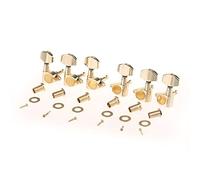 Musiclily Pro L3+R3 Set Meccaniche per Chitarra Elettrica Acustica, Big Button Dorato