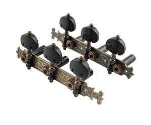 Musiclily Pro L3+R3 Stile Bouchet Set Meccaniche per Chitarra Classica,Ottone Antico