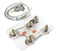 Musiclily Pro LP STD Vintage 50s Kit di Cablaggio Precablato Completo Selettore Toggle Switch 3 Posizioni Potenziometri 500k e Jack per Chitarra Elettrica tipo Epiphone LP
