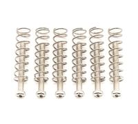 Musiclily Pro M3x25mm Viti e Molle in Acciaio Pickup Humbucker per Chitarra Elettrica Import, Nickel (Set di 6)