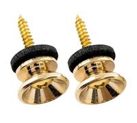 Musiclily Pro Metallo Attacchi Tracolla Strap Buttons per per Fender Style Chitarra Elettrica Acustica Basso, Dorato (Set di 2)