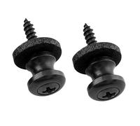 Musiclily Pro Metallo Attacchi Tracolla Strap Buttons per Ukulele Piccole Dimensioni Chitarra/Basso, Nero (Set di 2)