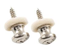 Musiclily Pro Metallo Attacchi Tracolla Strap Buttons per Ukulele Piccole Dimensioni Chitarra/Basso, Nickel (Set di 2)