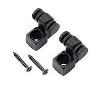 Musiclily Pro Metallo String Guides Abbassacorde Rulli per Chitarra Elettrica Tipo Strat/Tele, Nero(Set di 2)