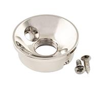 Musiclily Pro Metrica 9mm Telecaster Piastra ricevi Jack Plate in Acciaio per Chitarra Elettrica tipo Tele Import, Nickel