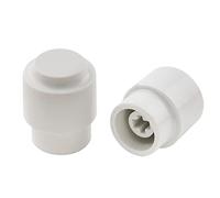 Musiclily Pro Metrica Pomello Copri Selettore 3 Posizioni Telecaster Barrel Switch Tips per Chitarra Elettrica Import Squier Tipo Tele, Bianco(Set di 2)