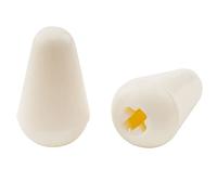 Musiclily Pro Metrica Pomello Copri Selettore 5 Posizioni Stratocaster Switch Tips per Chitarra Elettrica Import Tipo Strat, Aged White(Set di 2)