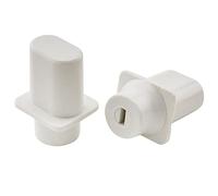 Musiclily Pro Metrica Top Hat Pomello Copri Selettore 3 Posizioni Telecaster Barrel Switch Tips per Chitarra Elettrica Import Squier Tipo Tele, Bianco(Set di 2)