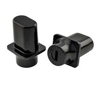 Musiclily Pro Metrica Top Hat Pomello Copri Selettore 3 Posizioni Telecaster Barrel Switch Tips per Chitarra Elettrica Import Squier Tipo Tele, Nero(Set di 2)